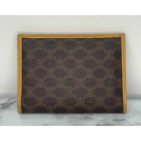 Celine Vintage Macadam Card Case Bifold Wallet Triomphe Logo M13 - Picture 6 of 11
